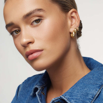 Rue Statement Hoops | Gold