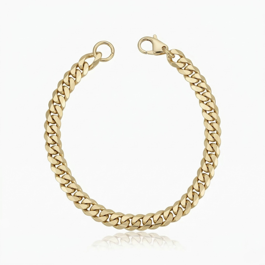 Estate Cuban Bracelet - Gold