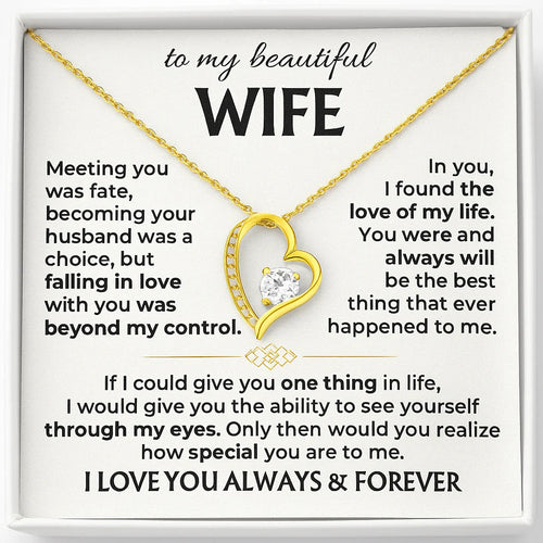 To My Wife - Love of My Life Necklace