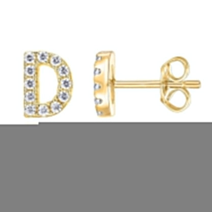 Initial Earring 1pc | Gold