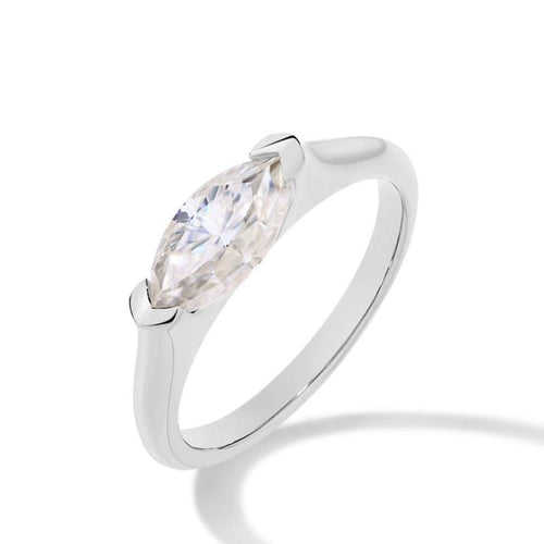 Hailey Playa Thin Ring | White Gold