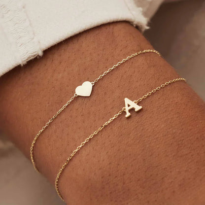 Vita Signa Initial Bracelet | Gold