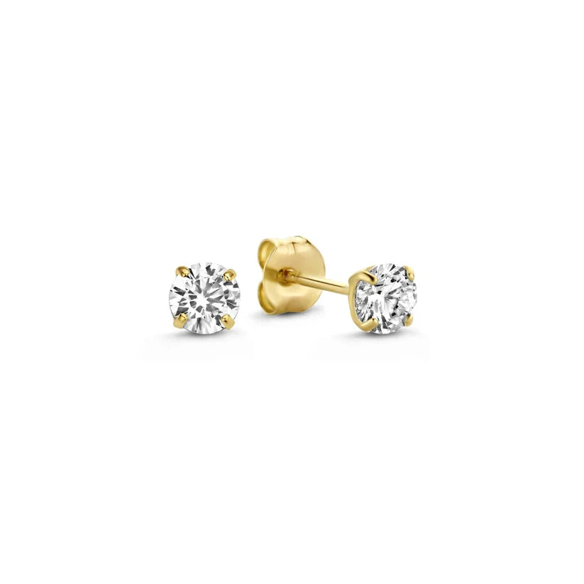Dara Brillane Stone Earrings Set | Gold